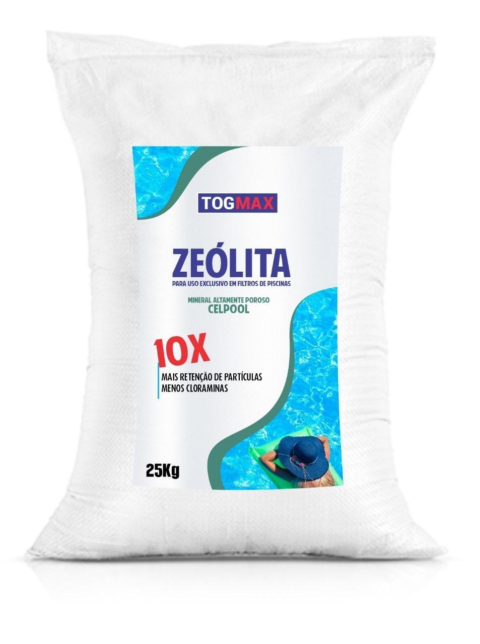 Zeólita para Piscina 25kg Filtragem Água Limpa Tog Max - 1