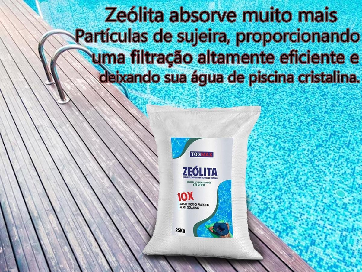 Zeólita para Piscina 25kg Filtragem Água Limpa Tog Max - 4