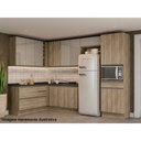 Ver imagem 6 de Módulo Cozinha Kappesberg Maxxi Balcão G746 1 Porta e 4 Gavetas S/ Tampo 120cm Nogal-kappesberg