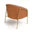 Ver imagem 6 de Poltrona Sala Industrial Alta Dourado Stella Sintético Pu D03 - D’Rossi