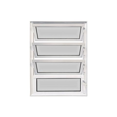 Vitro Basculante de Alumínio Branco 80x40 Linha 25