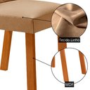 Ver imagem 5 de Mesa de Jantar Carolina 180cm Tampo MDF Canto Copo com 6 Cadeiras Lira