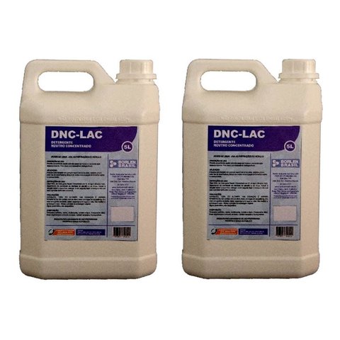 Kit 2 Detergente Neutro Concentrado Dnclac Profissional 5L