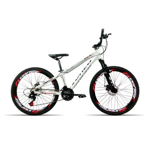 Bicicleta Aro 26 Venzo FX3 21V Shimano Vmax Spinner Branco