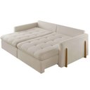 Ver imagem 3 de Sofá Cama Lisboa 260cm Braço 10cm Retrátil e Reclinável Meu Sofá Online
