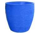 Ver imagem 1 de Vaso Planta 30x30 Oval Moderno Polietileno - AZUL ARARA 009