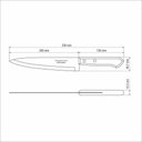 Ver imagem 3 de Faca Peixeira Tramontina Dynamic com Lâmina de Aço Inox e Cabo de Madeira 8" Tramontina