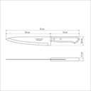 Ver imagem 2 de Faca Peixeira Tramontina Dynamic com Lâmina de Aço Inox e Cabo de Madeira 8" Tramontina