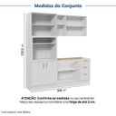 Ver imagem 4 de Cozinha Planejada 4 Peças sem Tampo com Cristaleira Marselha CabeCasa MadeiraOriginals Branco