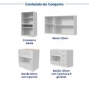 Ver imagem 6 de Cozinha Planejada 4 Peças sem Tampo com Cristaleira Marselha CabeCasa MadeiraOriginals Branco