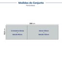 Ver imagem 7 de Cozinha Planejada 4 Peças sem Tampo com Cristaleira Marselha CabeCasa MadeiraOriginals Branco