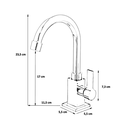 Ver imagem 7 de Torneira Lavatório Banheiro Quadrada B. M. Metal 4195 C-65