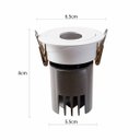 Ver imagem 2 de Spot Led de Embutir Mayn Redondo 7w 2700k Irc97 Branco 6508 Nordecor St3218