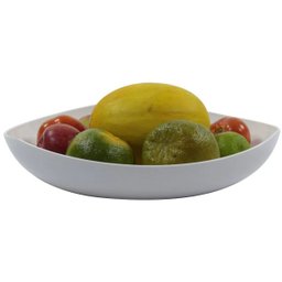 Fruteira Legumeira de Mesa 3,5L - Trio Colors - Branco - 1