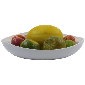 Fruteira Legumeira de Mesa 3,5L - Trio Colors - Branco