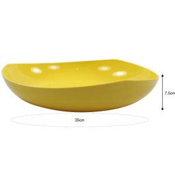 Fruteira Legumeira de Mesa 3,5L - Trio Colors - Amarelo - 5