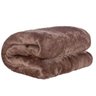 Cobertor Casal Manta de Microfibra (Toque Aveludado) - Tabaco - 1