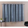 Cortina Blackout Corta Luz Prateada 2 Metros x 1,60 Metros Alt Tecido PVC - Cinza - 1