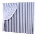 Ver imagem 1 de cortina voal liso forro tecido blackout branco 4,00x2,80
