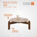 Ver imagem 3 de Mesa de Centro Lizz Off White/cedro - Casa D