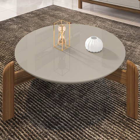 Mesa de Centro Lizz Off White/cedro - Casa D