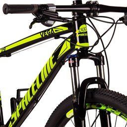 Bicicleta Vega Aro 29 Quadro 19 Alumínio 27v Shimano Alivio Freio Hidráulico Preto Amarelo - - 7