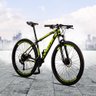 Bicicleta Vega Aro 29 Quadro 19 Alumínio 27v Shimano Alivio Freio Hidráulico Preto Amarelo - - 2
