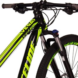 Bicicleta Vega Aro 29 Quadro 19 Alumínio 27v Shimano Alivio Freio Hidráulico Preto Amarelo - - 8
