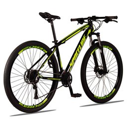 Bicicleta Vega Aro 29 Quadro 19 Alumínio 27v Shimano Alivio Freio Hidráulico Preto Amarelo - - 3