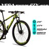 Bicicleta Vega Aro 29 Quadro 19 Alumínio 27v Shimano Alivio Freio Hidráulico Preto Amarelo - - 5