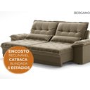 Ver imagem 7 de Sofá Bergamo 2,90m Retrátil e Reclinável Veludocristal Castor - Netsofas