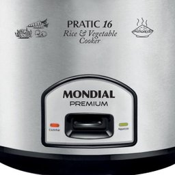 Panela Elétrica Mondial Pratic Rice 16, 3L, 1000W, Prata/Preto - 220V - 7