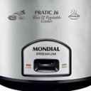 Ver imagem 3 de Panela Elétrica Mondial Pratic Rice 16, 3L, 1000W, Prata/Preto - 220V