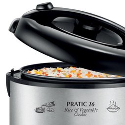 Panela Elétrica Mondial Pratic Rice 16, 3L, 1000W, Prata/Preto - 220V - 4