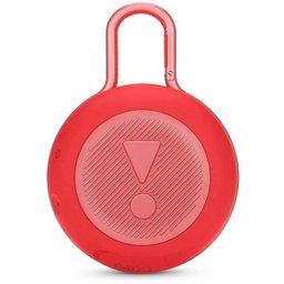 Caixa de Som Portátil Speaker Jbl Clip 3, Bluetooth/Auxiliar, 1.000 Mah - Vermelho - 4
