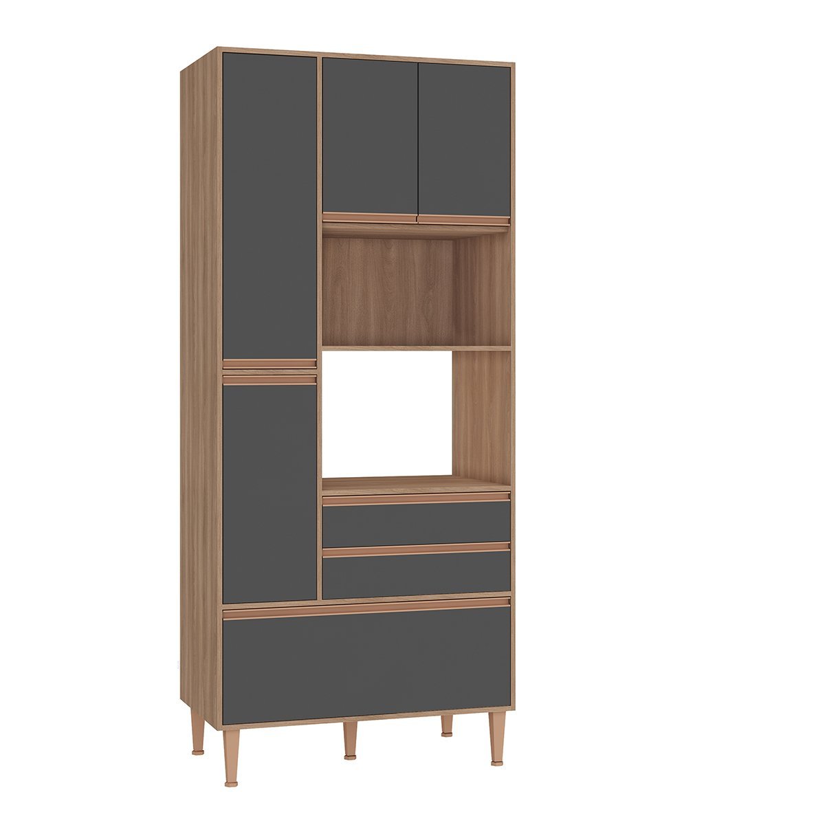 PANELEIRO TRIPLO 93CM P/FORNO E MICRO 4P 3G NEW - MANCHESTER