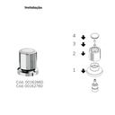 Ver imagem 3 de Acabamento Itapema Bella para Registro 3/4 Docol - Docol