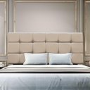 Ver imagem 1 de Cabeceira Cama Box Estofada Solteiro 90 Cm Ananda Suede Bege