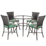 Jogo Mesa e 4 Cadeiras Sala Edicula Turquia Varanda Jardim Area Lazer Bar Conforto - 1