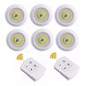 Kit 6 Lampadas Spot Led Luminaria Controle Sem Fio Remoto - 1