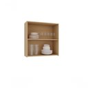 Ver imagem 2 de Armário Aéreo Domus 80cm 2 Portas MDF Porta de Bater Verde Luciane Móveis
