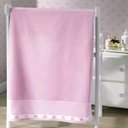Ver imagem 1 de Enxovais Banho Infantil Toalha Banho Dohler -velour para Bordar Rosa