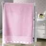 Enxovais Banho Infantil Toalha Banho Dohler -velour para Bordar Rosa - 1