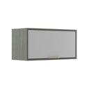 Ver imagem 2 de Armário Aéreo Cozinha 70 Cm Domus 1 Porta Silver/branco - Hecol Móveis