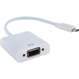Cabo Adaptador Usb Tipo C Macho para Vga Femea Adap0057 Bran - 1
