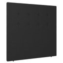 Ver imagem 1 de Cabeceira Cama Box Solteiro Luana 90cm Linho Preto - Abmaza