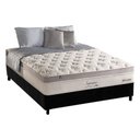 Ver imagem 1 de Cama Box Casal: Colchão Molas Ensacadas Anjos MasterPocket Impressione + Base CRC Suede Black(138x18