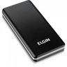 Carregador Portátil USB 10000mAh Cp10K Slim Preto/Cinza Elgi - 1