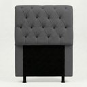 Ver imagem 1 de Cabeceira Cama Box Solteiro Sarah 90cm com Frame Bouclê Cinza Escuro - Abmaza
