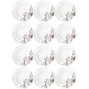 Ver imagem 1 de Jogo 12 Pratos Fundos Redondos 23cm Garden em Porcelana com Estampa Floral Germer